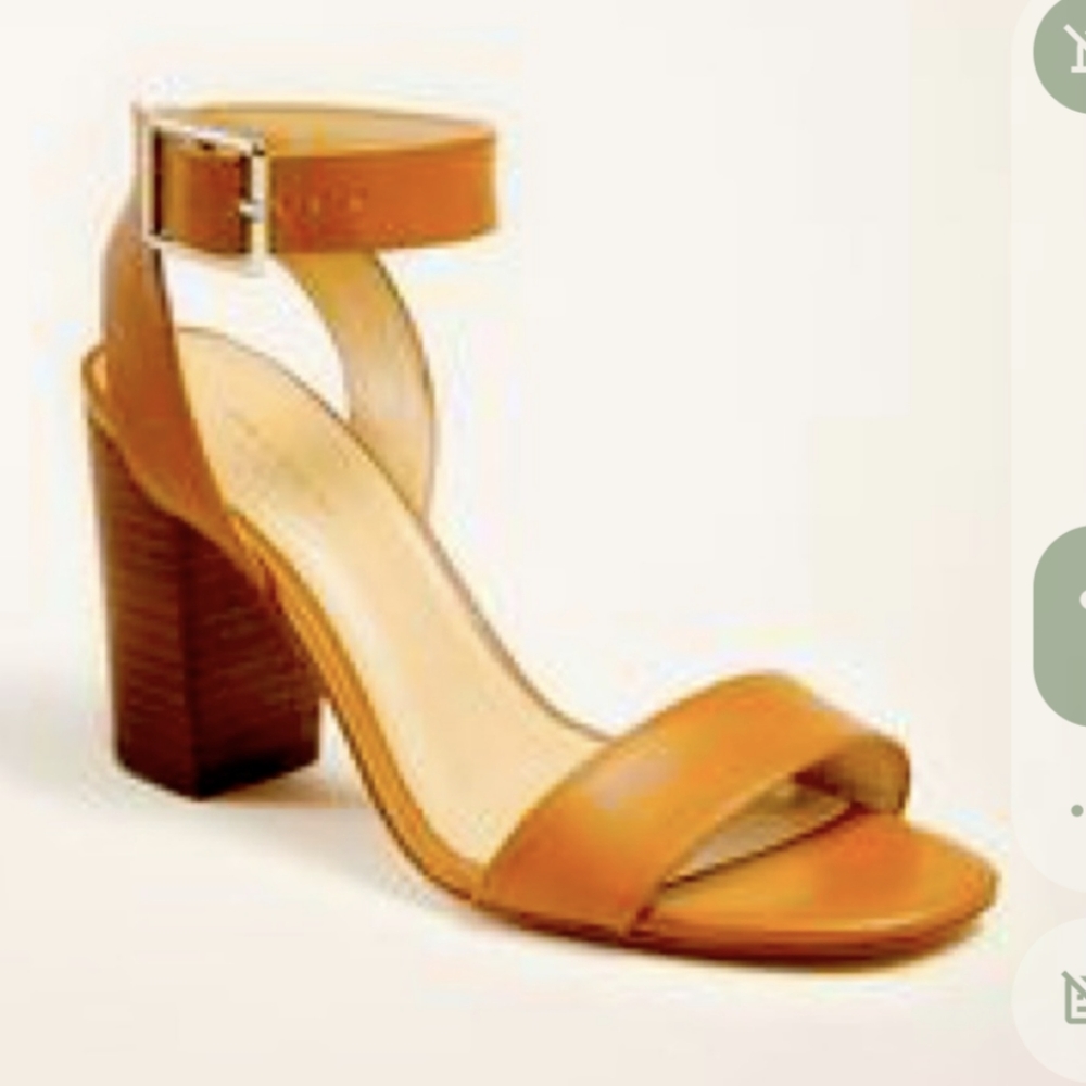 Ann Taylor Corey Block Heeled Sandal size 8